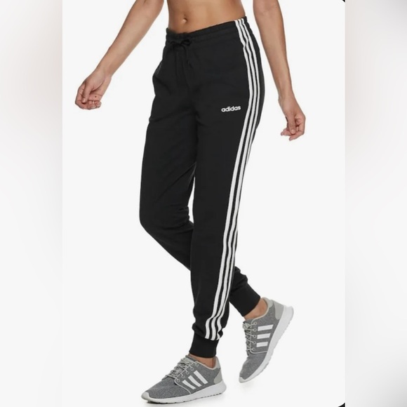 adidas Pants - Adidas Essential 3 Stripe Jogger Sweatpants